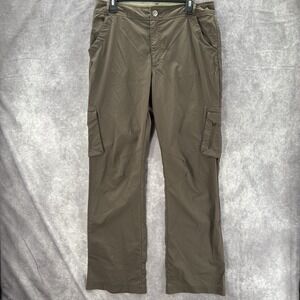 REI Pants Womens 14 Tall Brown 50 UPF Hiking Outdoors